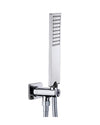 Bossini FLAT-ONE Set doccia duplex con supporto fisso cromo e presa acqua