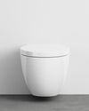 Cielo - Easy Round - Kit Vaso, Bidet, Sedile chiusura normale, sospesi Bianco lucido