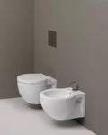 Ceramica Cielo Easy Round Bidet sospeso bianco