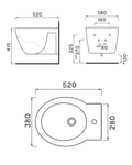 Ceramica Cielo Easy Round Bidet sospeso bianco