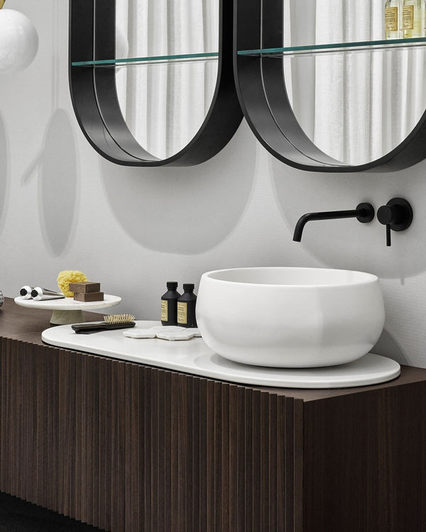 Ceramica Cielo Tino Bacinella da appoggio bianco lucido Ø43 cm