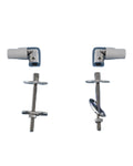 Ceramica Cielo Cubika kit cerniere copriwater frizionate cromo