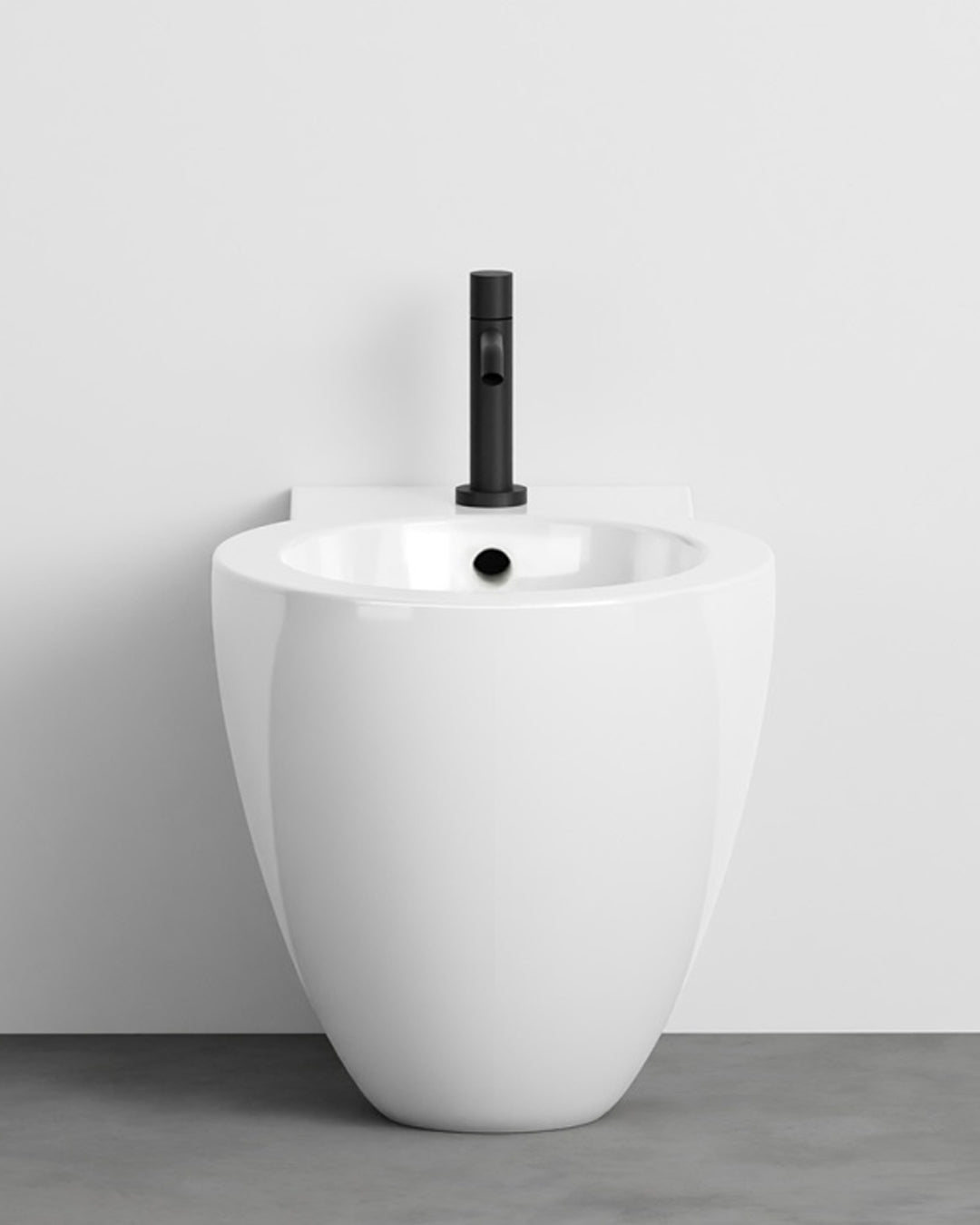 Cielo - Easy Evo - Kit Vaso, Bidet, Sedile chiusura normale, a pavimento Bianco lucido