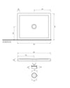 Ceramica Cielo Piatto doccia Sessanta rettangolare 72x90 cm bianco lucido