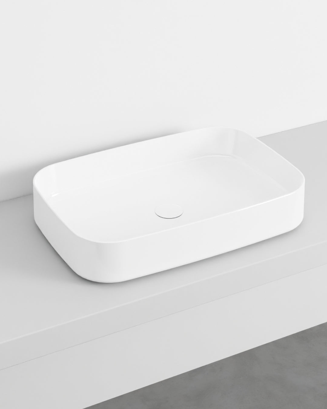 Ceramica Cielo Lavabo Shui Comfort rettangolare da appoggio 60x40 bianco lucido