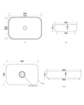 Ceramica Cielo Lavabo Shui Comfort rettangolare da appoggio 60x40 bianco lucido