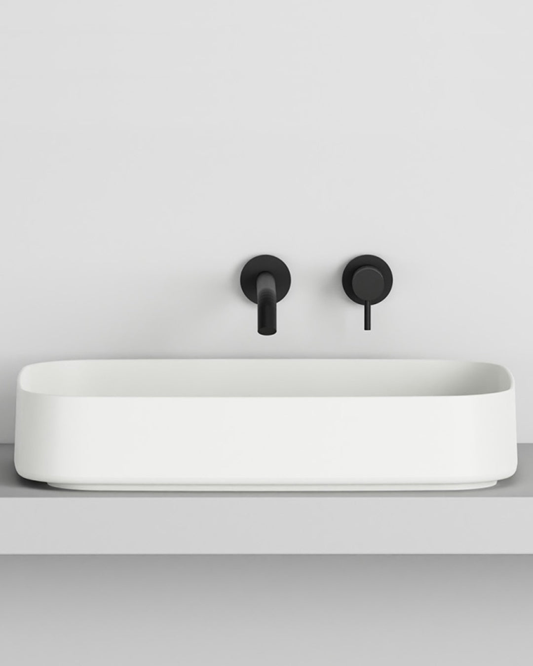 Ceramica Cielo Lavabo Shui Comfort rettangolare da appoggio 60x40 bianco lucido