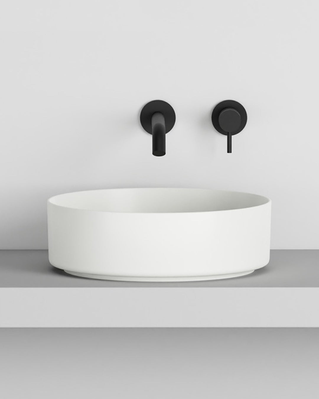Ceramica Cielo Lavabo Shui Comfort tondo da appoggio Ø40 bianco lucido