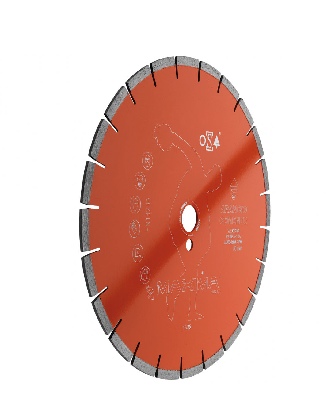 Maxima Disco diamantato Arancio Cemento Ø300
