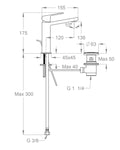 FIR Italia Kelio 63 Miscelatore lavabo con scarico cromo