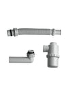 Sifone Flaminia in plastica per lavabo a colonna e freestanding