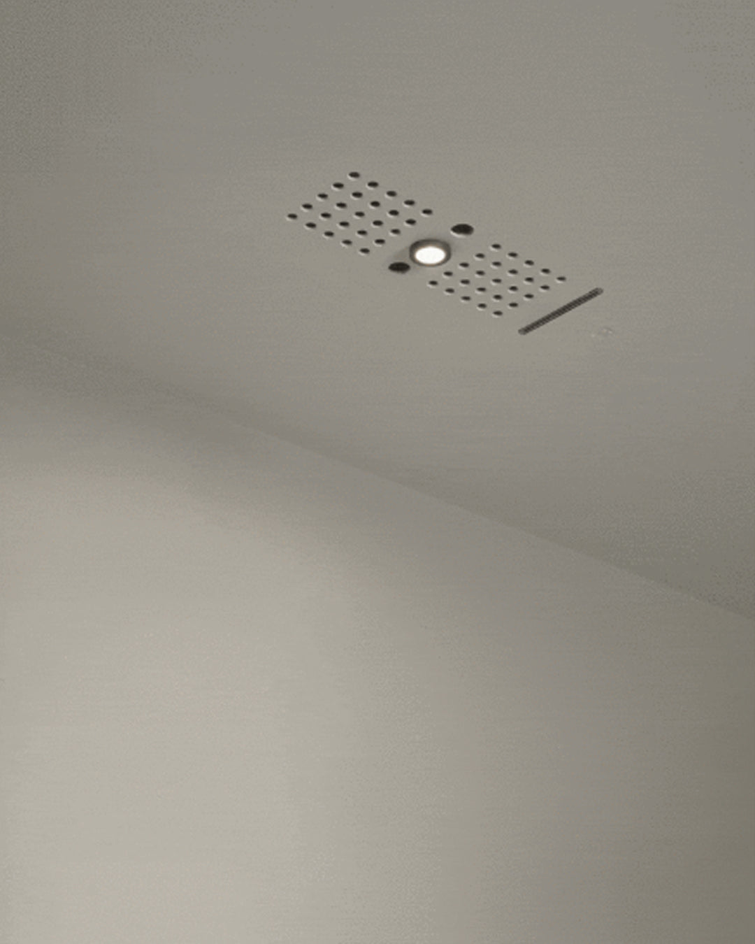 Antoniolupi – Ghost_COMBI soffione incasso Flumood LED 53x25