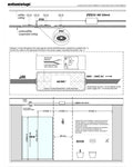 Antoniolupi – Ghost_COMBI soffione incasso Flumood LED 53x25