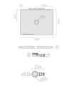 Galassia - Folia 70 Piatto doccia H3 90x70 cm bianco - 1040