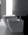 Galassia Meg 11 Pro WC a pavimento senza brida 55x35 cm bianco lucido
