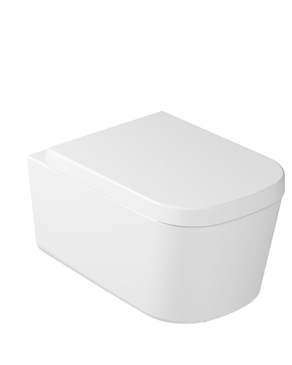 Galassia Meg 11 Pro WC sospeso senza brida 55x35 cm bianco lucido