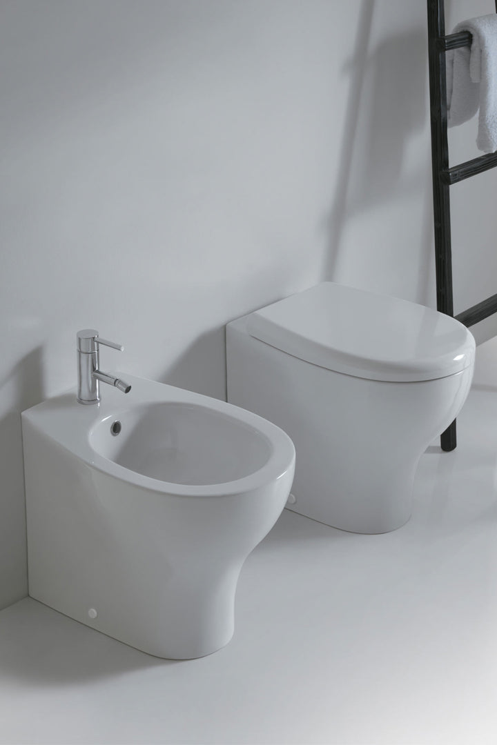 Galassia Eden WC a pavimento filo parete bianco 53x36 cm