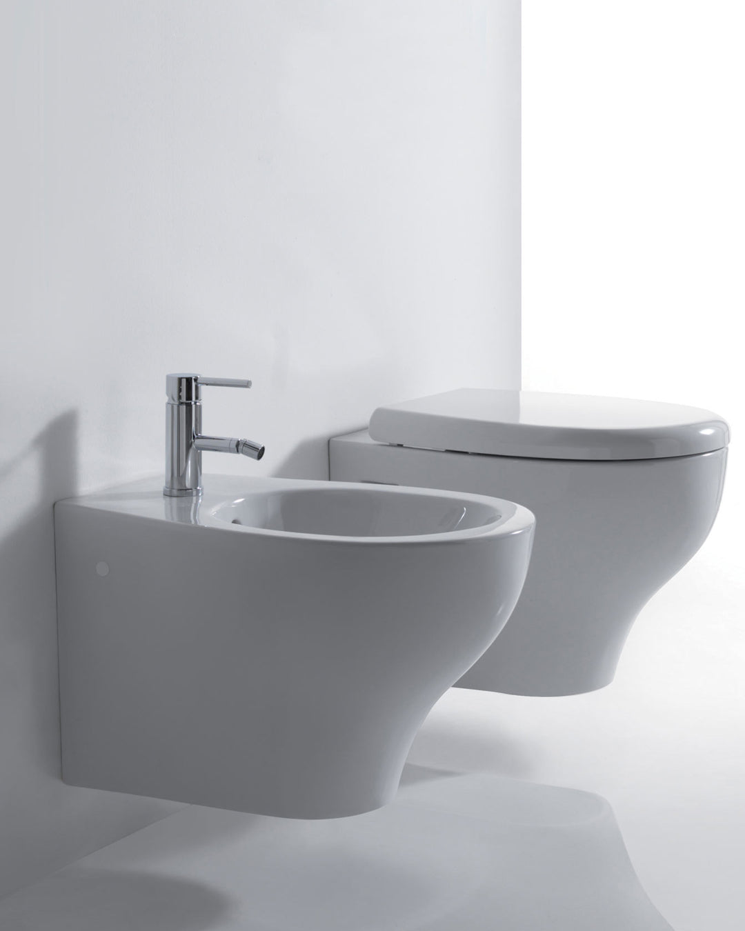 Galassia Eden kit vaso e bidet sospesi con copriwater avvolgente soft close