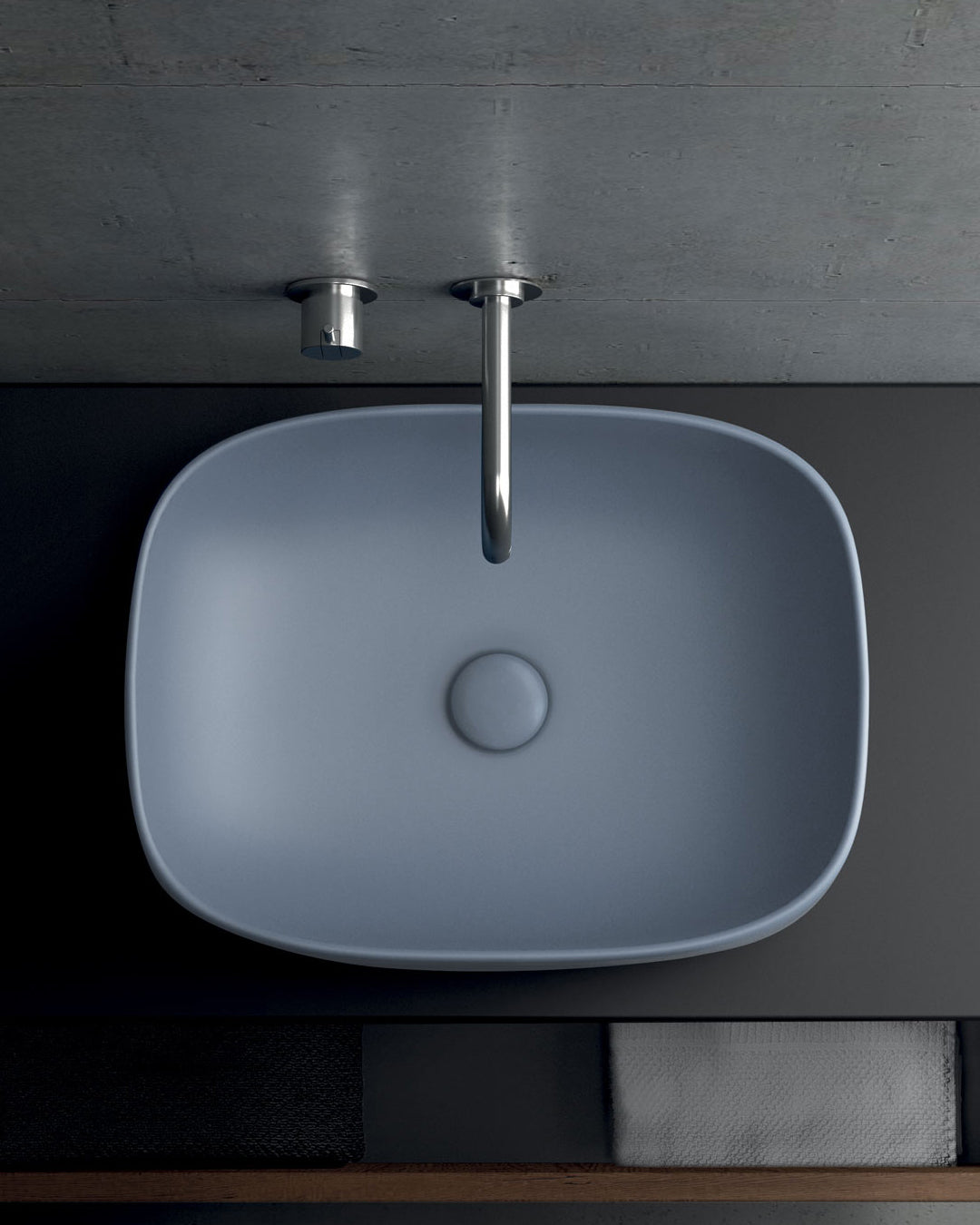 Galassia Dream lavabo da appoggio 50x38 cm bianco ceramica