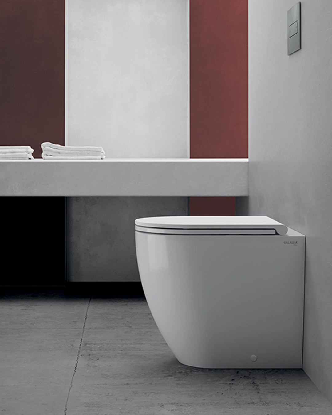 Galassia Dream copriwater extra slim Soft Close bianco matt per vaso 52 cm