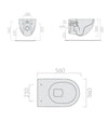 Galassia Dream kit vaso e bidet sospesi bianco matt con copriwater slim soft close