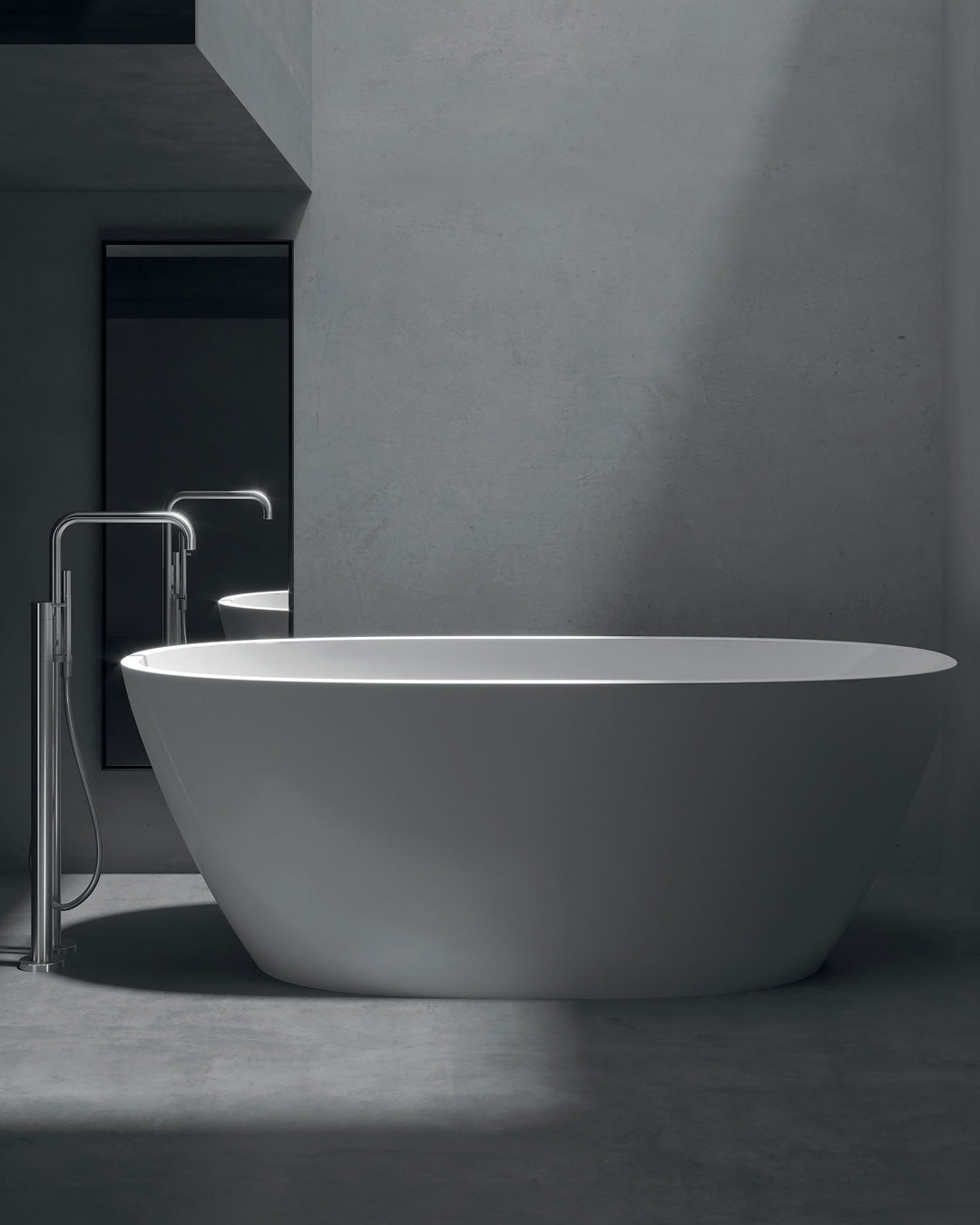 Galassia Flow vasca da bagno centro stanza 170x78 cm bianca