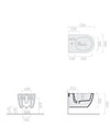 Galassia Dream bidet sospeso monoforo bianco lucido 52x36 cm