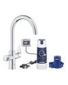 Grohe Blue Pure Baucurve miscelatore lavello cromo con filtro 5 fasi