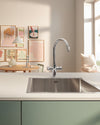 Grohe Blue Pure Baucurve miscelatore lavello cromo con filtro 5 fasi