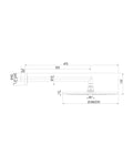 Bossini Cosmo soffione doccia Ø 230 mm con braccio 350 mm cromato