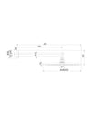 Bossini Cosmo soffione doccia Ø 280 mm con braccio 350 mm cromato