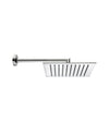 Bossini Tetis soffione doccia 300x300 mm con braccio 400 mm cromo