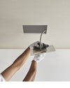 Antonio Lupi - Ghost Soffione a incasso 25x20 Flumood Bianco