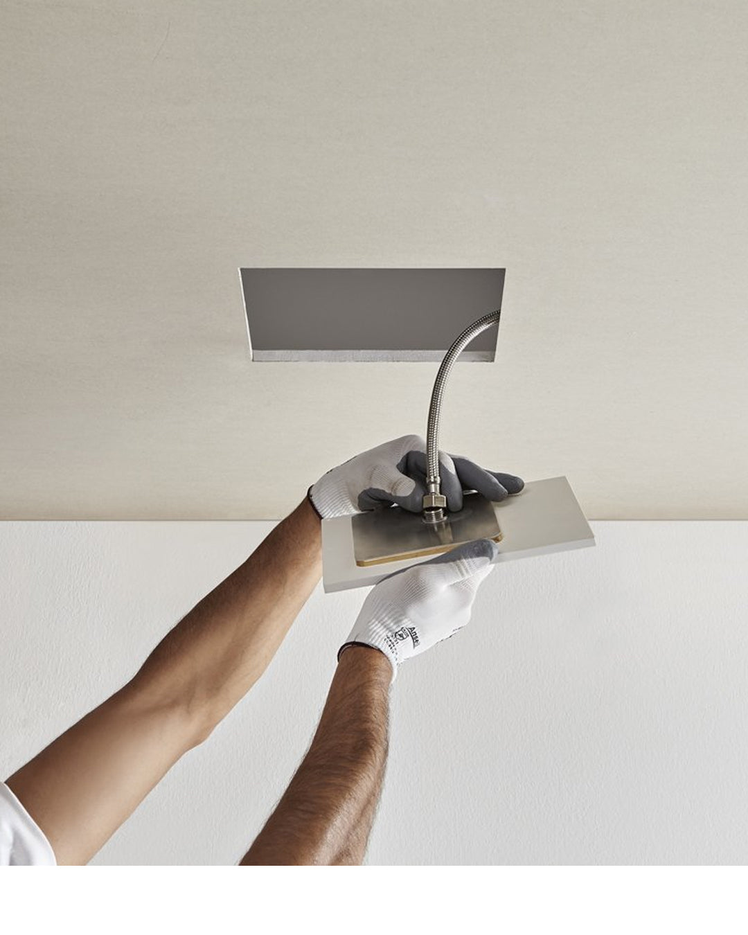 Antonio Lupi - Ghost Soffione a incasso 25x20 Flumood Bianco