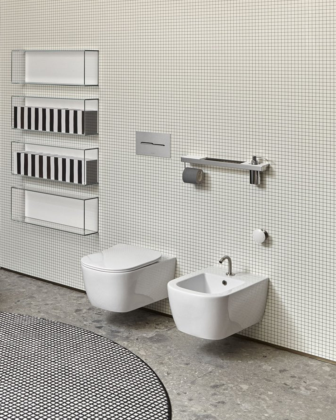 Antonio Lupi - Komodo2 Bidet sospeso monoforo Ceramica Lucida Bianco