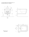 Antonio Lupi - Komodo2 Bidet sospeso monoforo Ceramica Lucida Bianco