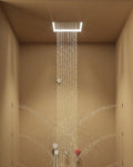 Antonio Lupi - Meteo1 A Soffione a incasso a soffitto 35x35 Acciao Inox