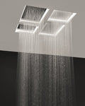 Antonio Lupi - Meteo2 A Soffione a incasso a soffitto 52x35 Acciaio Inox