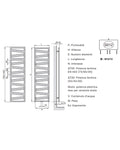 Zehnder Ribbon scaldasalviette Black MATT 180x50 design moderno
