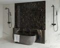 Marazzi Allmarble Calacatta Black piastrella gres effetto marmo Lux 60x120
