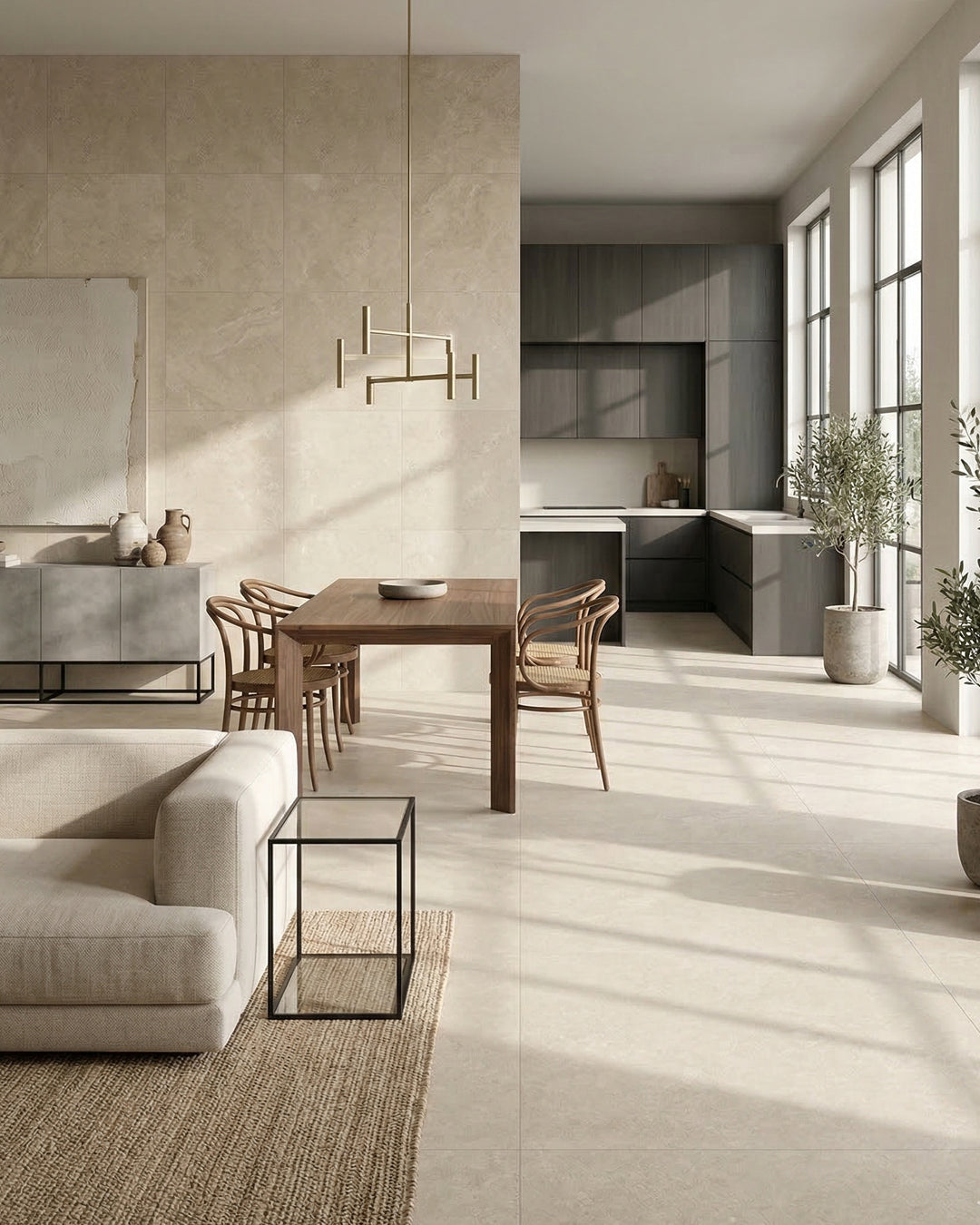 Marazzi – Room Beige 100x100 piastrella gres effetto pietra rettificata