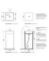 Lavabo freestanding Flaminia Monowash con scarico a pavimento