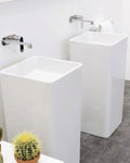 Lavabo a colonna Flaminia Monowash con scarico a parete