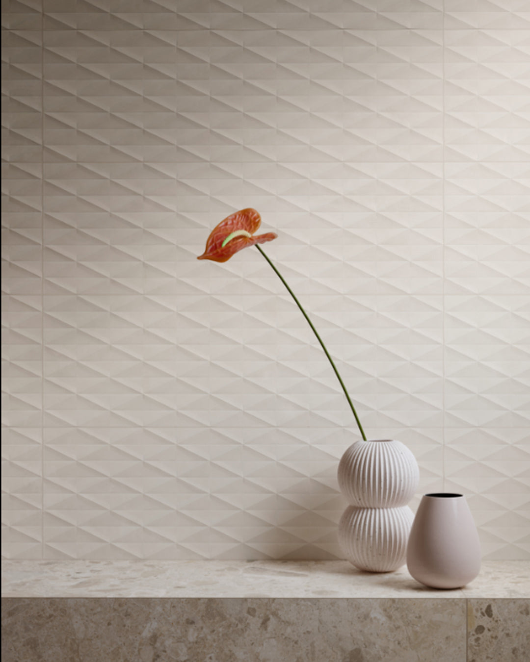 Marazzi Chill Ivory Diamond 3D 25x76 decorativo