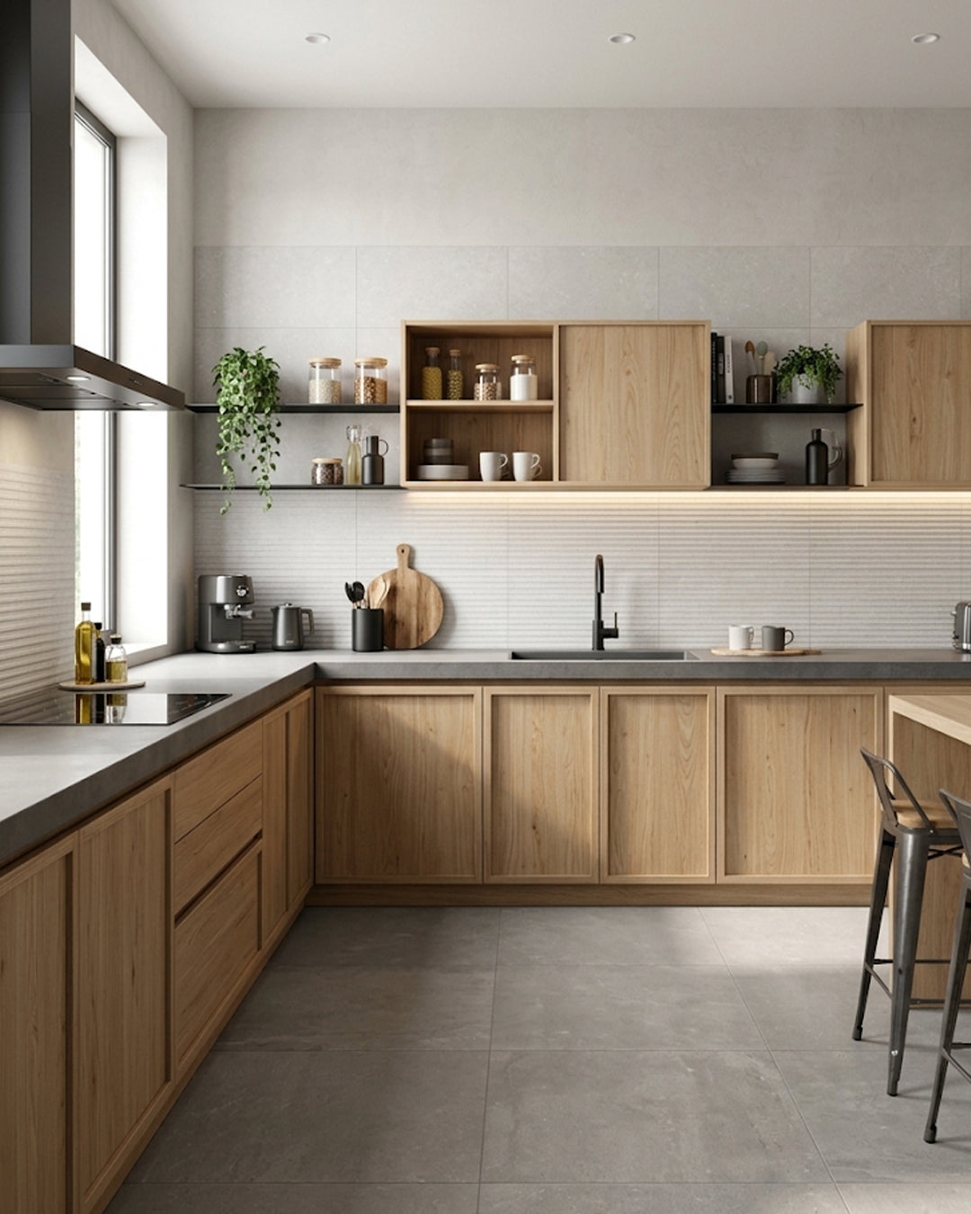Marazzi Stream Grey Fiber 3D 25x76 decorativo
