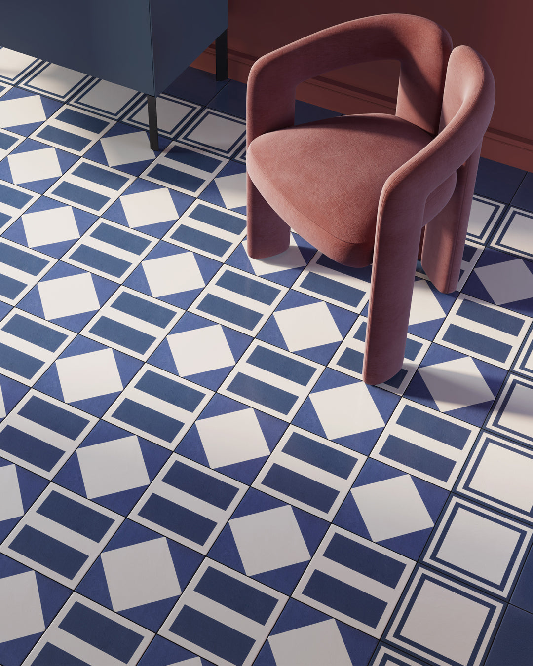 Mutina Margherita Mattonella 20,5x20,5 cm Rhombus White