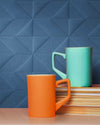 Marazzi Outfit piastrella Blue Tetris 3D 25x76 cm pasta bianca