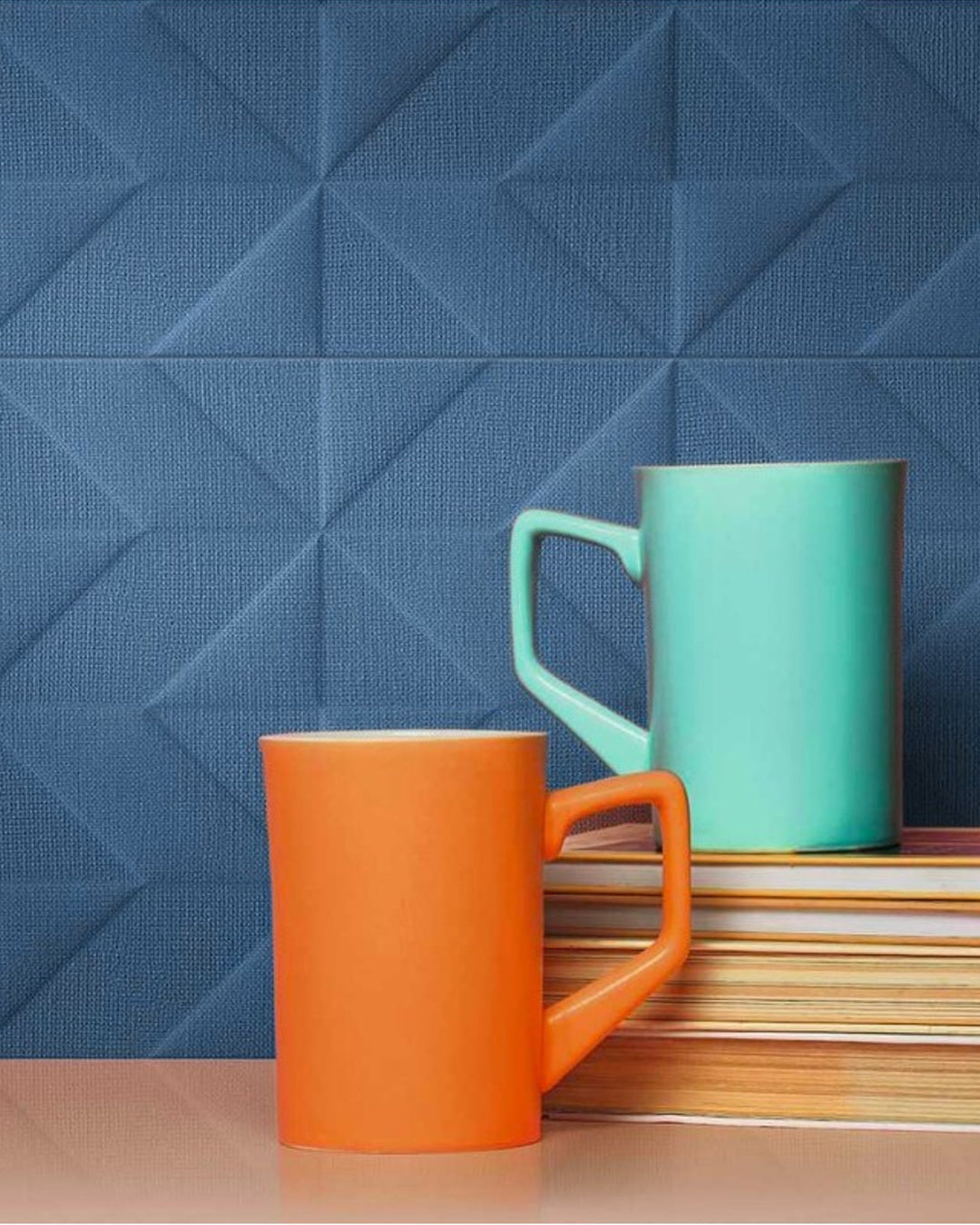 Marazzi Outfit piastrella Blue Tetris 3D 25x76 cm pasta bianca