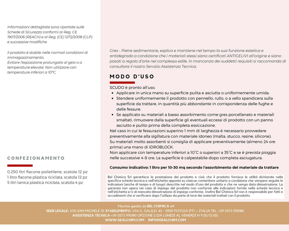 Geal Scudo idrorepellente nanotecnologico 250 ml per esterni