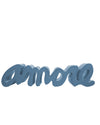 Slide Amore panca design calligrafico per interni ed esterni